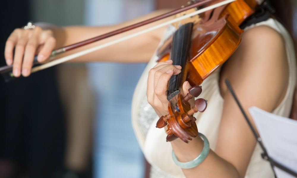 Hire a violinist for a wedding