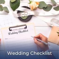 Writing a checklist for a wedding, link to Wedding Planning Checklist article