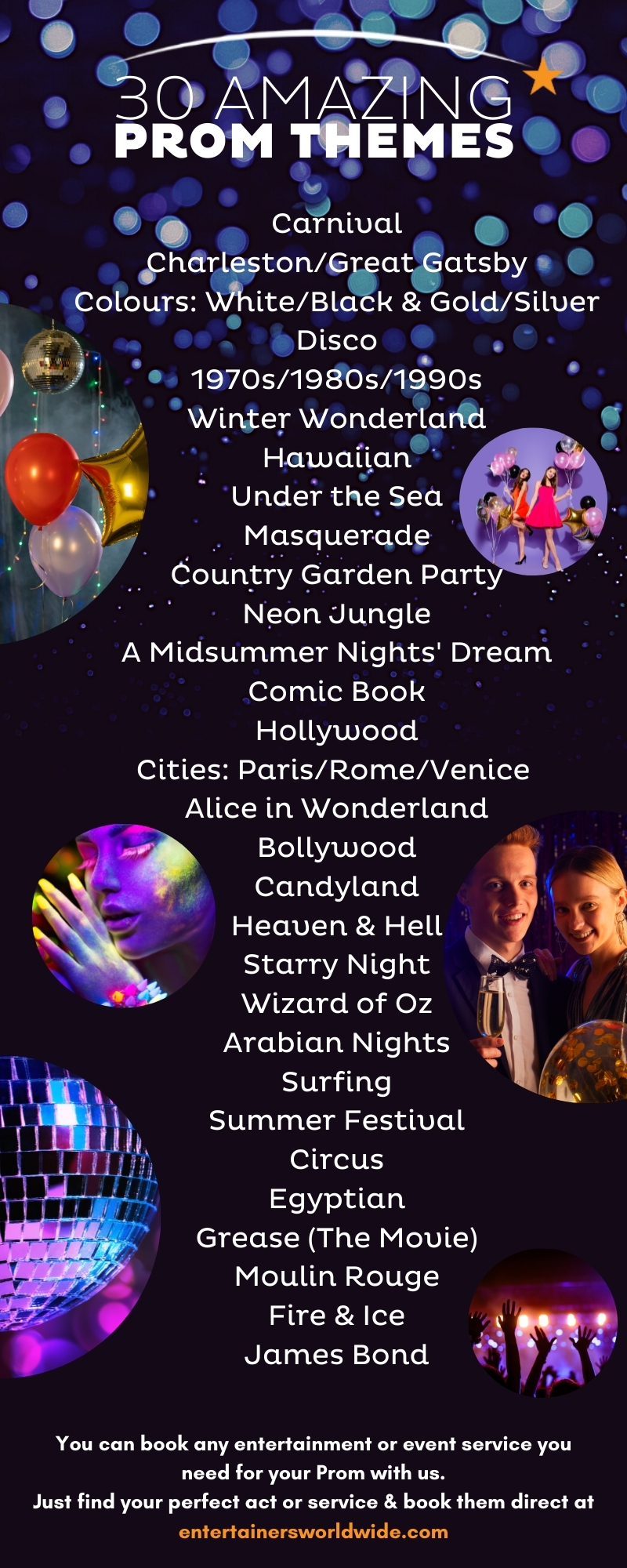 10 Perfect Prom Entertainment Ideas and 30 Prom Themes Video, Blog