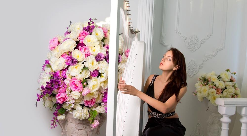 how to hire a wedding harpist