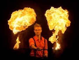 Bezerkaz Circus - Fire Performer - Sutton, London