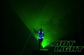 Lady Light Lasergirl - Laser Act - LED Entertainment Las Vegas, Nevada