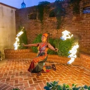 Blue Flame Fire & Flow Artist - Fire Performer